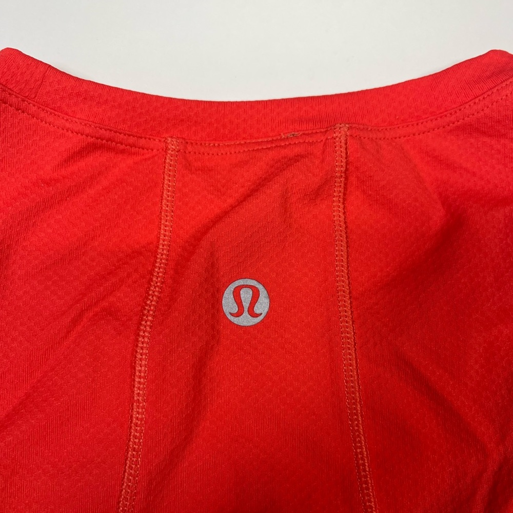 Lululemon Tank Top Crop Top Coral Red Women’s Size 2 - Picture 6 of 7
